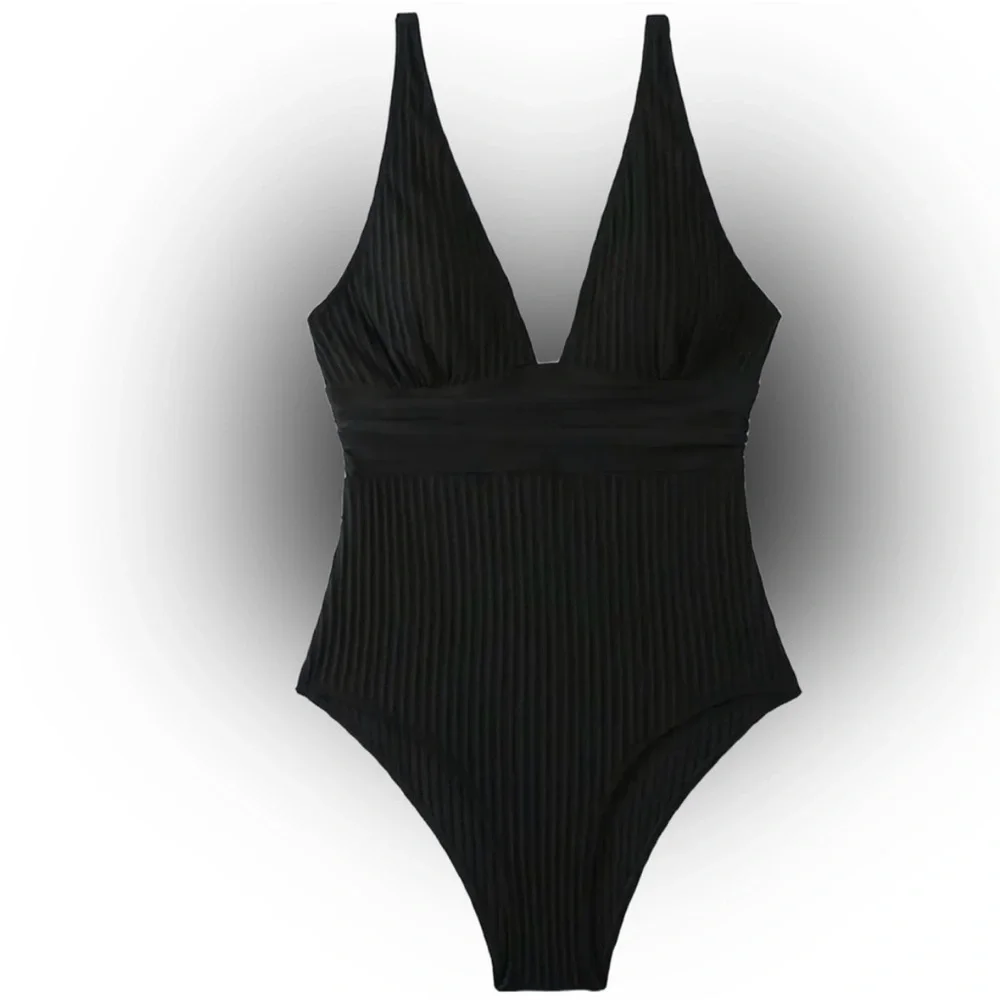NWT Ipsall Black One-Piece Swimsuit Size XL - Picture 3 of 5